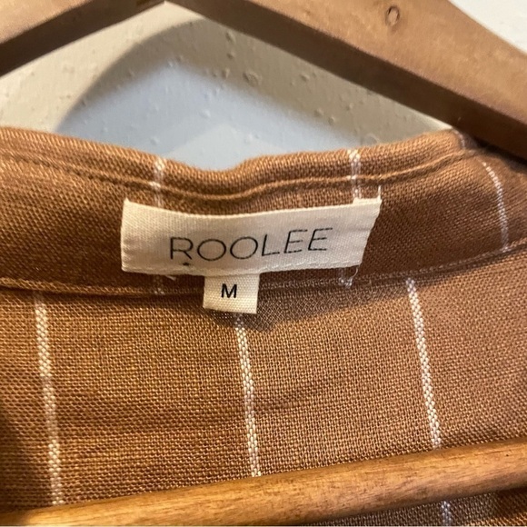 ROOLEE Linen Wylie Stripe Belted Romper - Picture 11 of 13